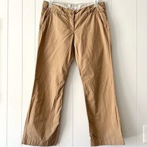H&M LOGG brown/ tan low rise utility pants, size US 12